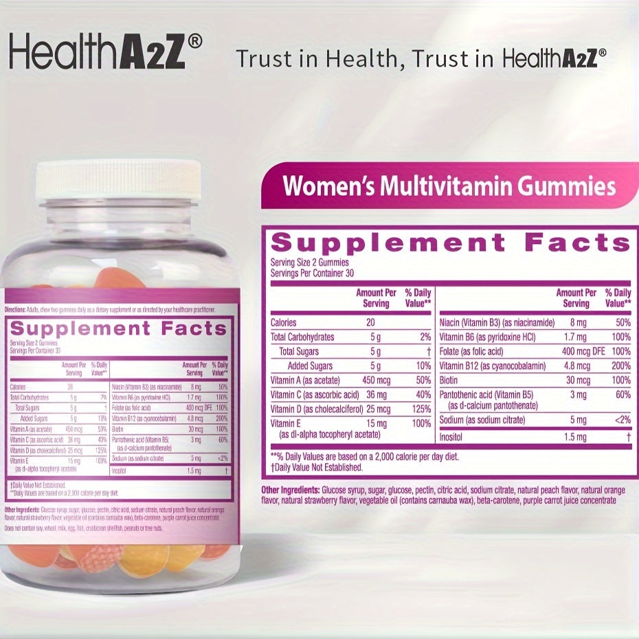 Multivitaminas en Gominolas para Mujer – 12 Nutrientes Esenciales