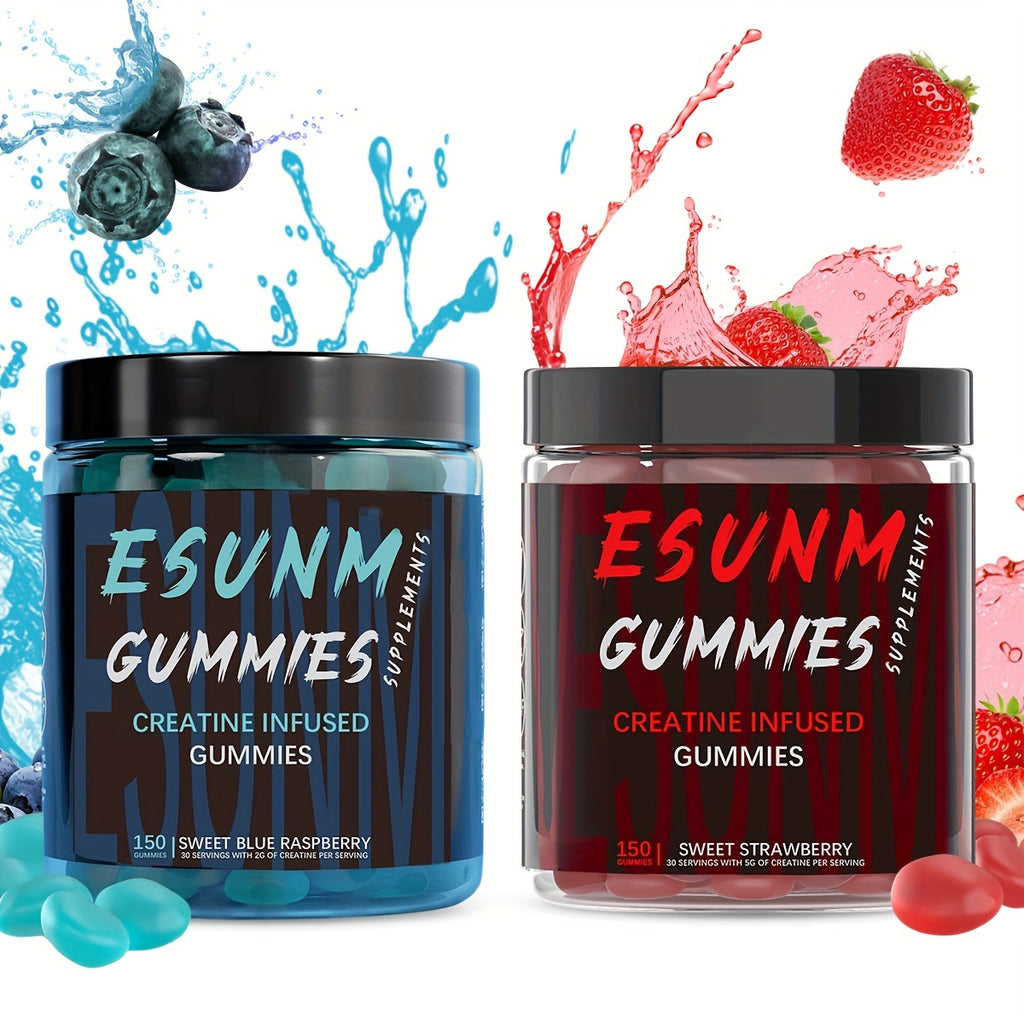 Gomitas de Creatina – Blueberry o Fresa (150 unidades)