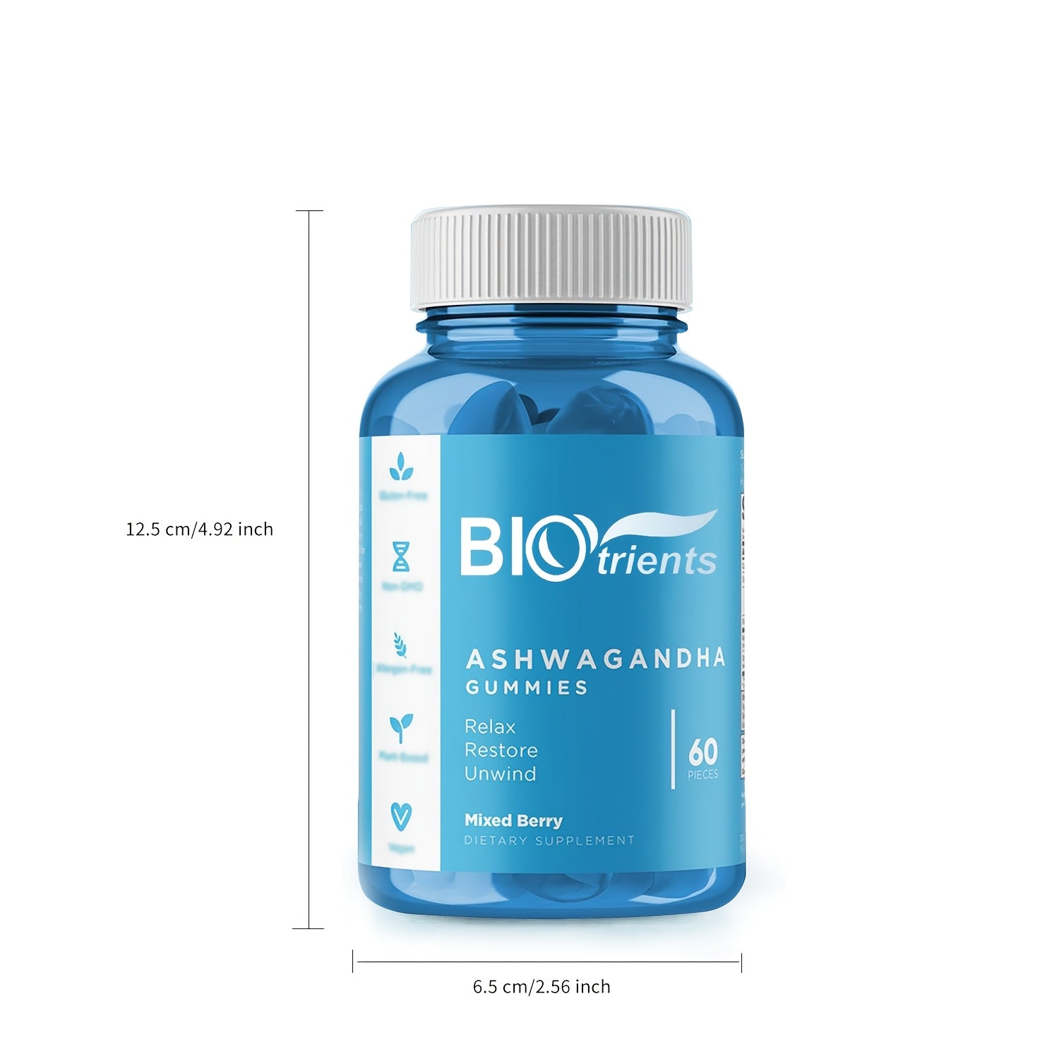 Ashwagandha Gummies con Vitamina D – Relajación, Sueño Reparador y Energía Natural | BIOTRIENTS