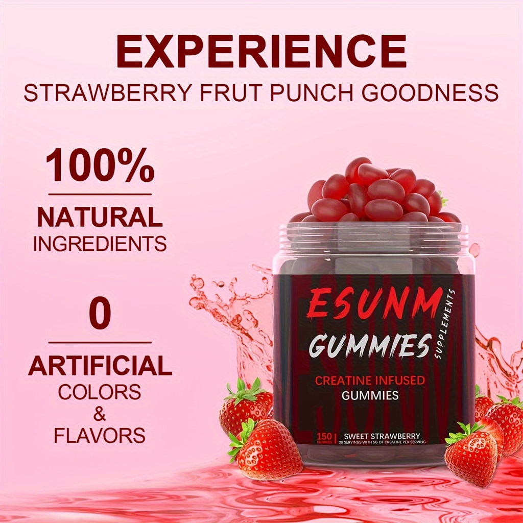 Gomitas de Creatina – Blueberry o Fresa (150 unidades)