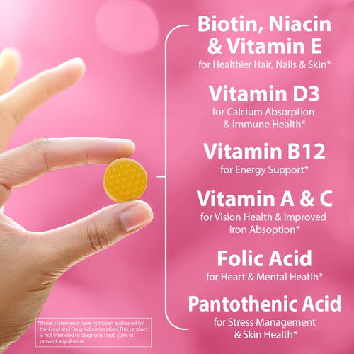 Multivitaminas en Gominolas para Mujer – 12 Nutrientes Esenciales
