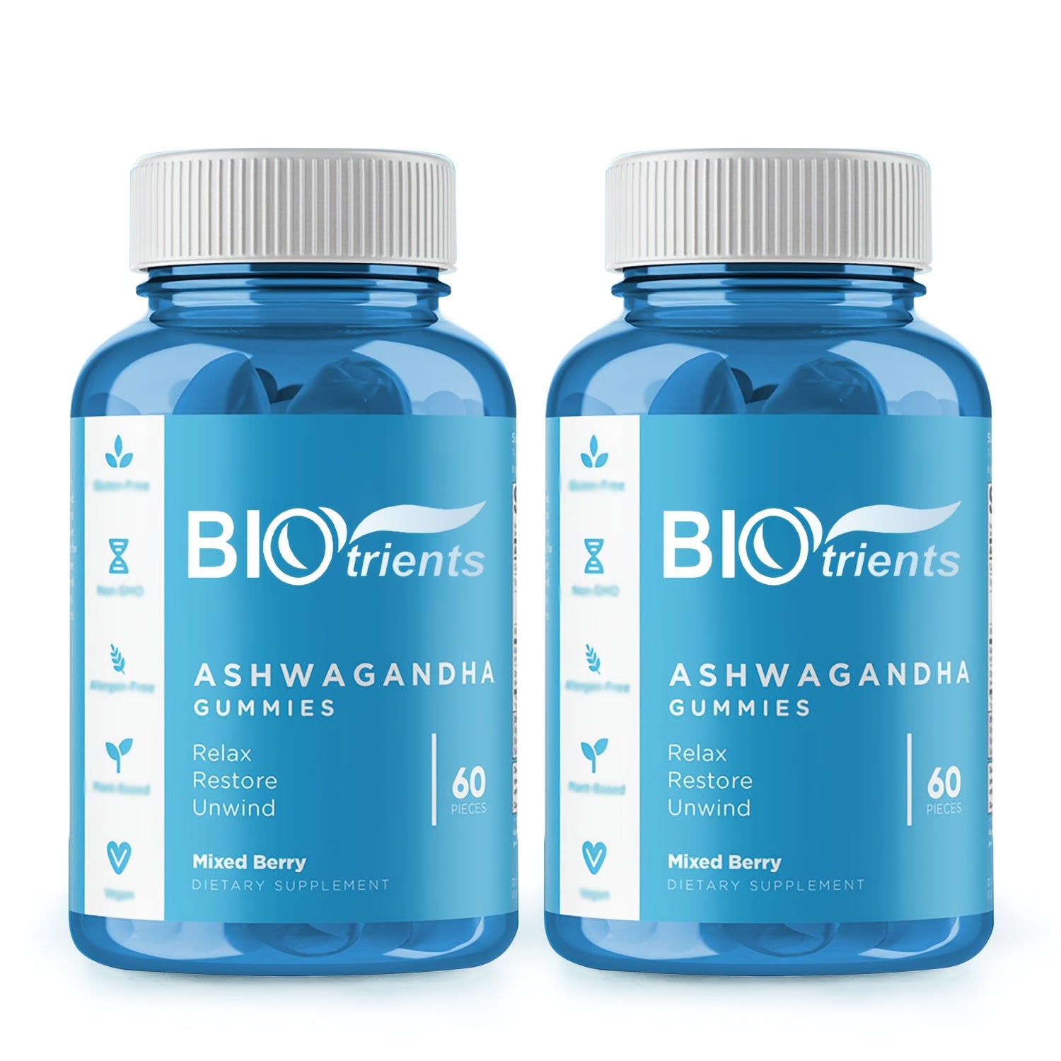 Ashwagandha Gummies con Vitamina D – Relajación, Sueño Reparador y Energía Natural | BIOTRIENTS
